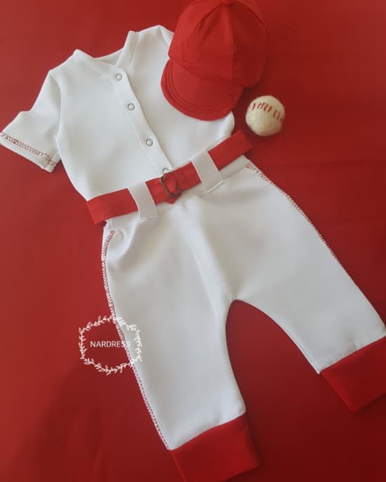 Yenidoğan Beyzbol Bebek Kostümü