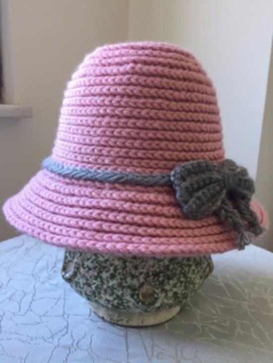 Pembe Bayan Vintage Şapka