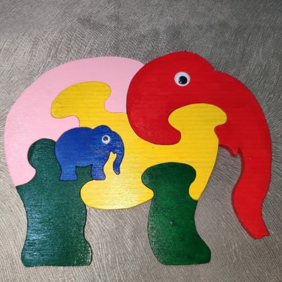 Fil Figürlü Yapboz (Puzzle)