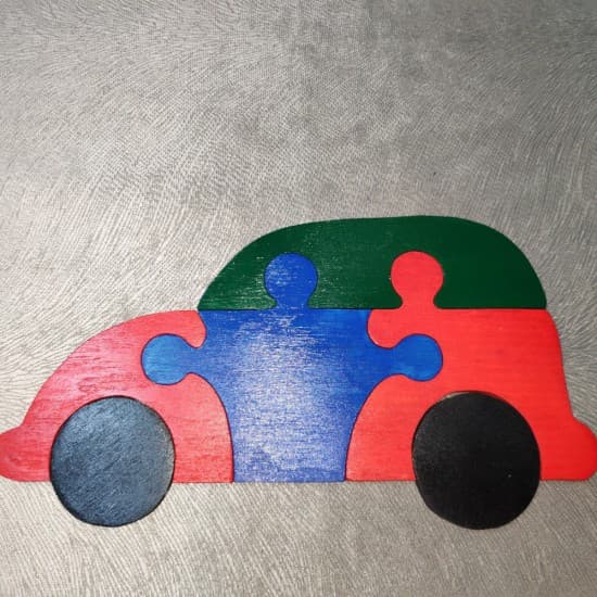 Araba Figürlü Yapboz (Puzzle)